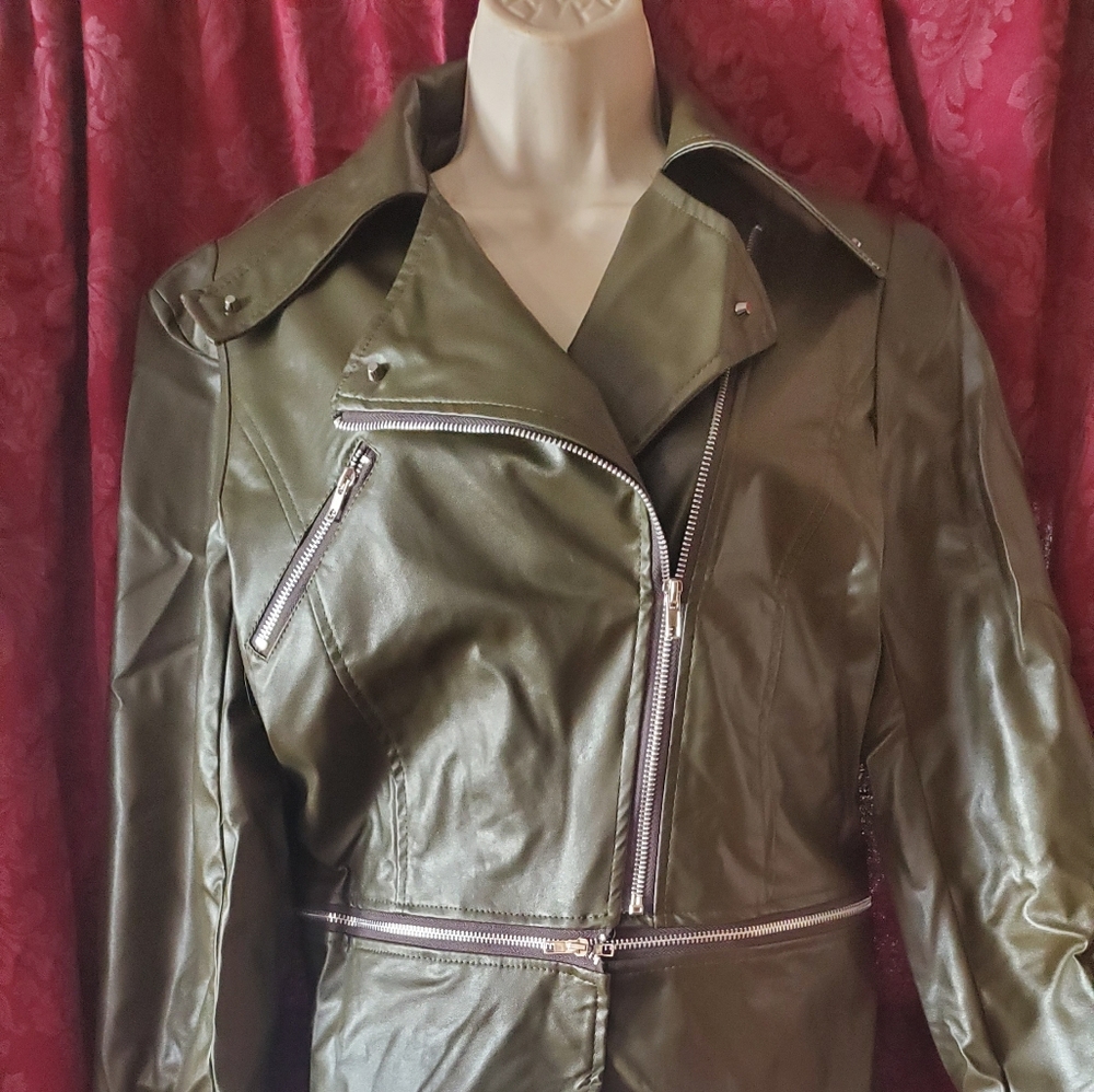 Dark Green Fashion jacket